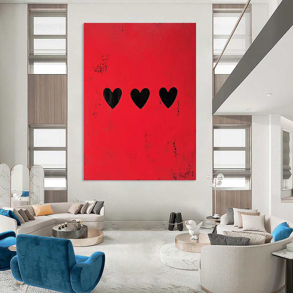 Hand-Painted Bespoke Abstract Canvas for Office & Entryway LargeART1935