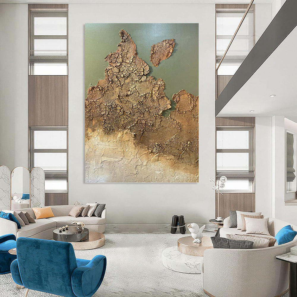 Gargantuan - Format Hand - Painted Custom Abstract Sonnet (with Captivating Textures), for Dining Room and Hotel DKH1509