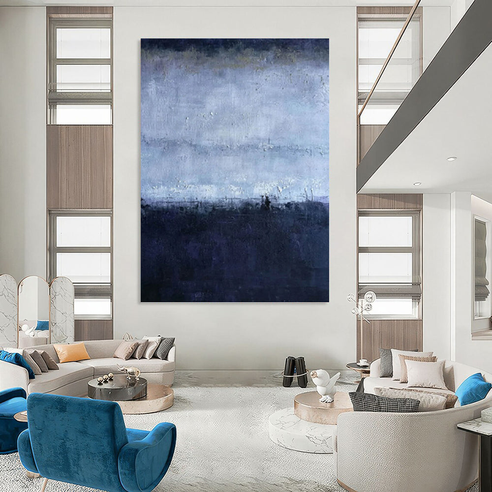 Imperial Vertical Hand - Painted Custom Abstract Narrative (with Exquisite Textures) for Bedroom and Living Room DKH1563