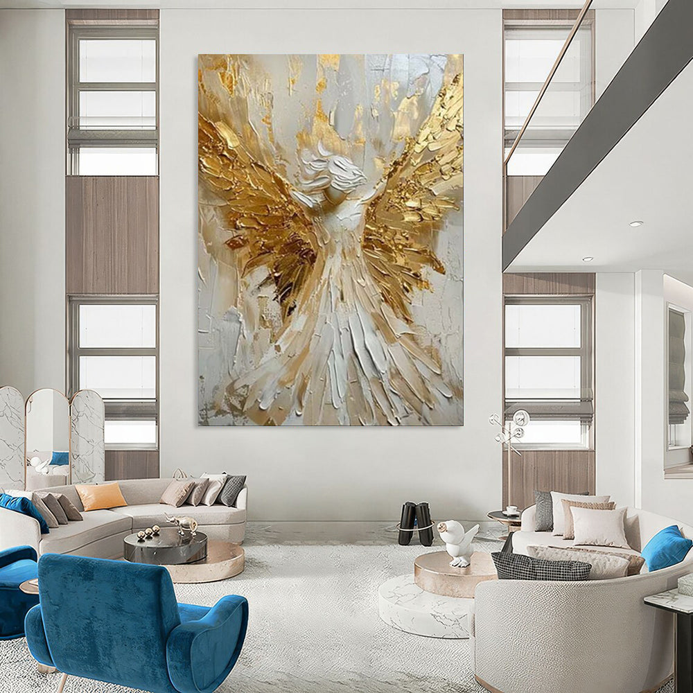 Hand-Painted Bespoke Abstract Canvas for Office & Entryway LargeART1908