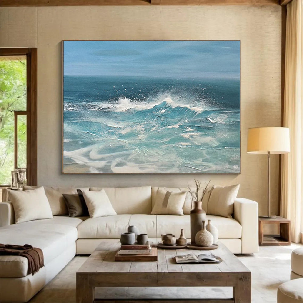 Dynamic Ocean Waves - Energetic Bathroom Art DLZ025