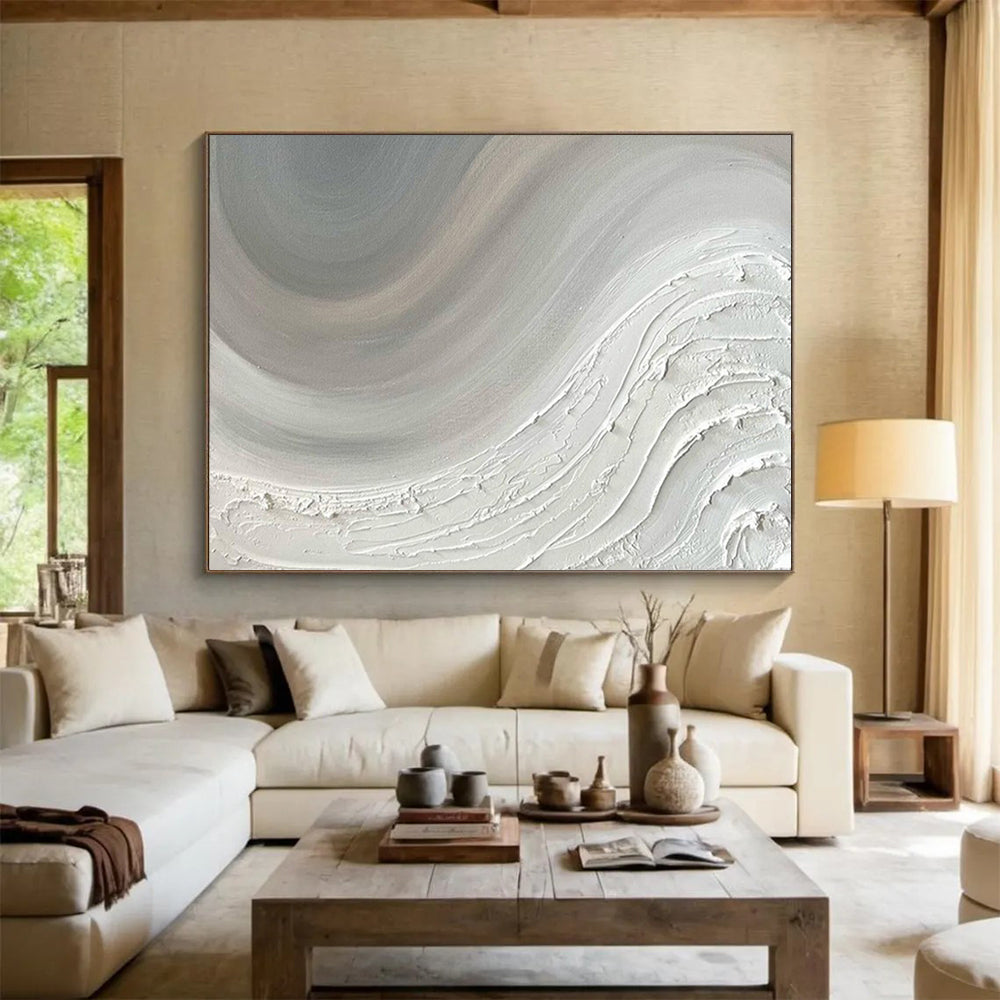 Oversized Hand-Painted Abstract Art for Dining Room & Bar LargeART1527
