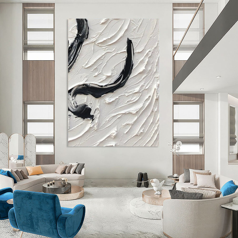 Handmade Large-Scale Abstract Art for Office & Hallway DTP400
