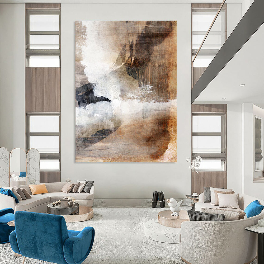 Custom Abstract Paintings: Big Sizes, Handmade Textures for a Cozy Vibe DTP209