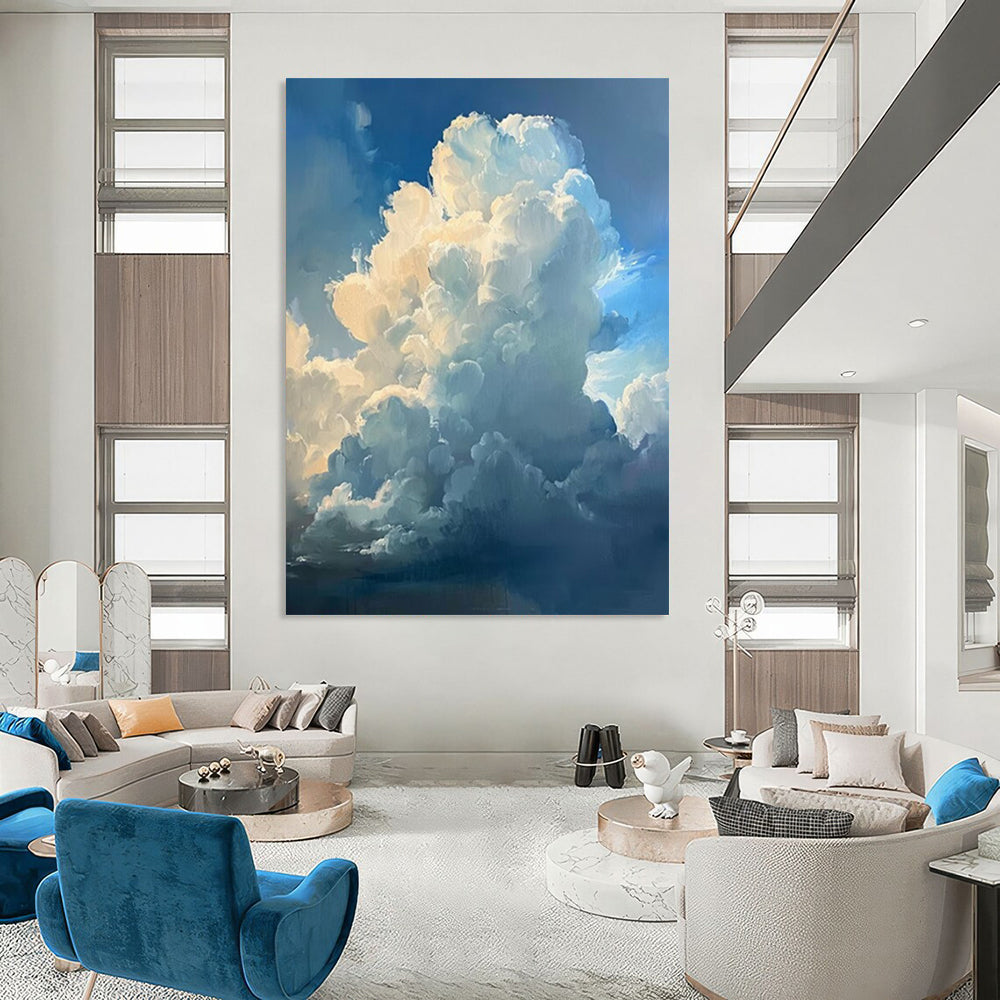 Vast Hand - Painted Textured Custom Abstract Work for Bedroom and Dining Room DTP006