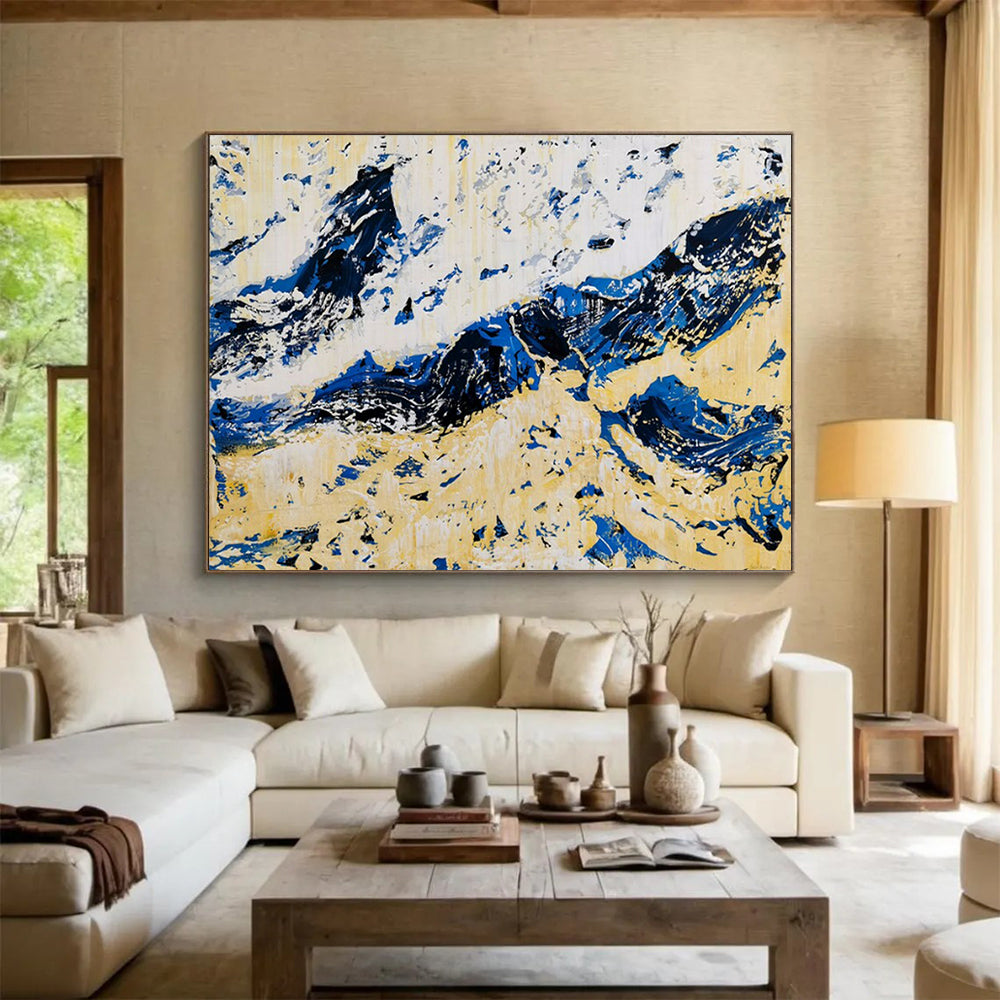 Theatrical Oversized Abstract Canvas for Living Room & Dining Room LargeART1751