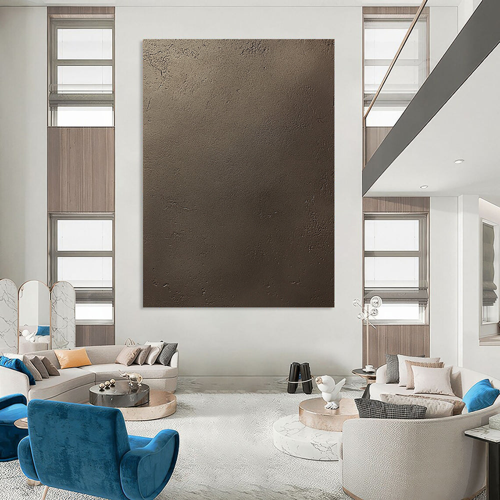 Contemporary artistry showcases a refined dark brown concrete texture with subtle grain, capturing elegance and simplicity in a lifelike matte finish. DLZ1116