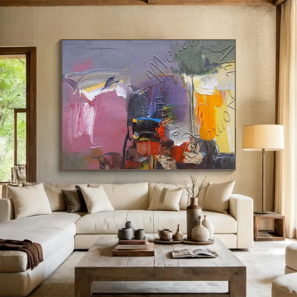 Striking Giant Abstract Artwork for Living Room & Hotel Lobby LargeART1622
