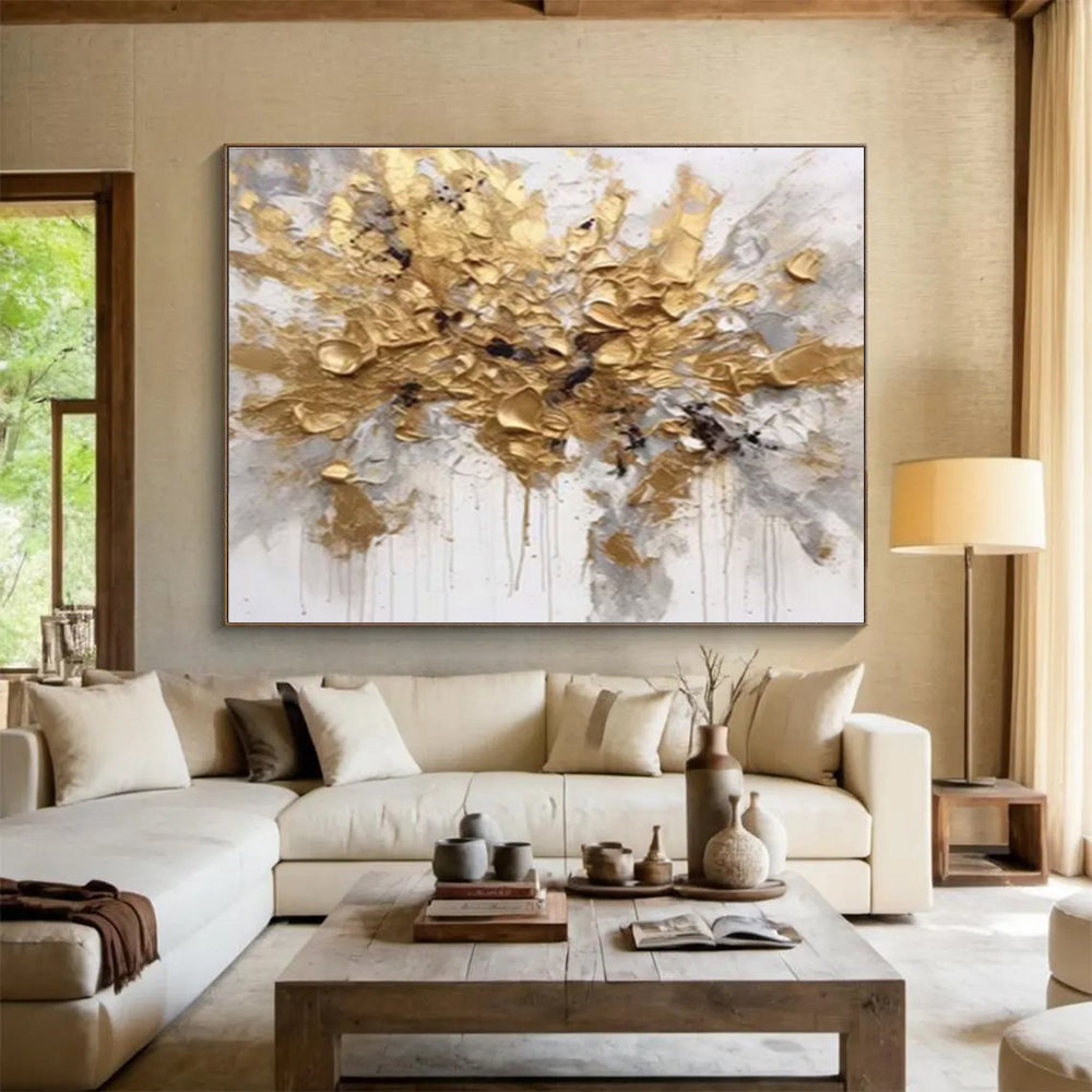 Giant Hand - Painted Abstract Textured Painting for Space Accentuation DKH678