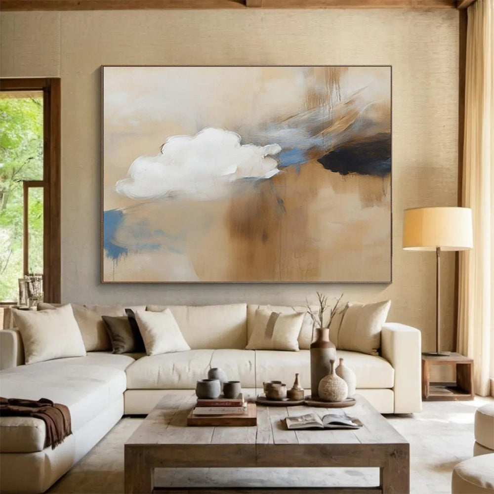 Hand - Crafted Oversized Abstract Painting for Hallway & Bar DKH090
