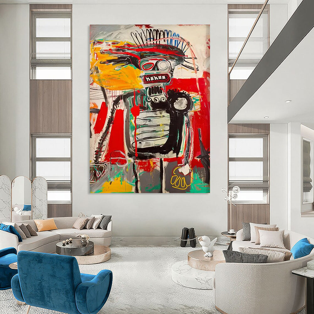 Oceanic Odyssey: Titanic Hand - Painted Custom Abstract Canvas for Bedroom and Entryway DTP094