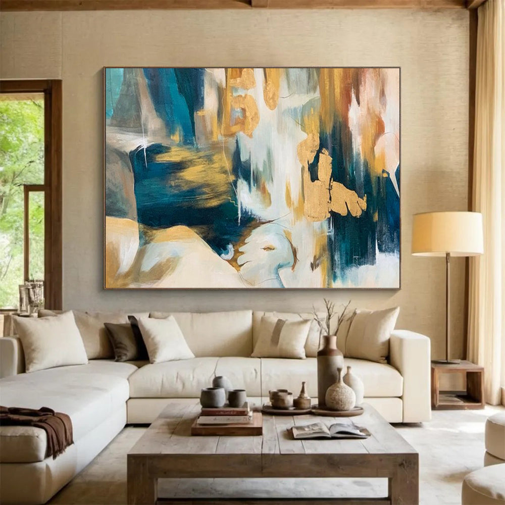 Striking Giant Abstract Wall Art for Hallway & Bar LargeART1636