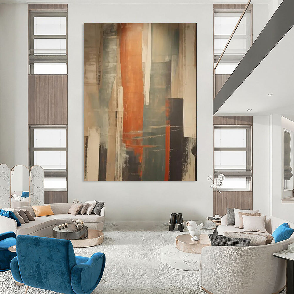 Stardust Mosaic: Hand - Painted Custom Abstract Gem for Hallway and Bar DTP113