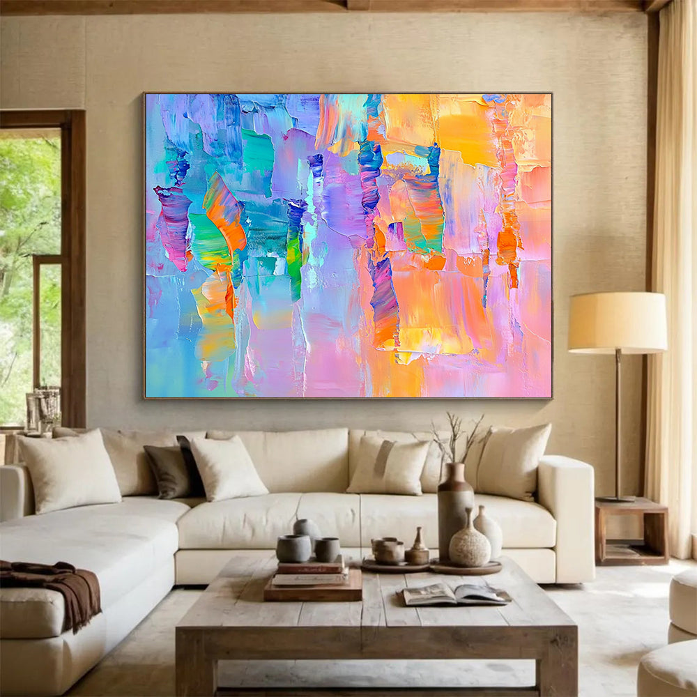 “Vibrant Color Blocks” - Purple, Orange, Teal, Abstract Color Blocks HB1138