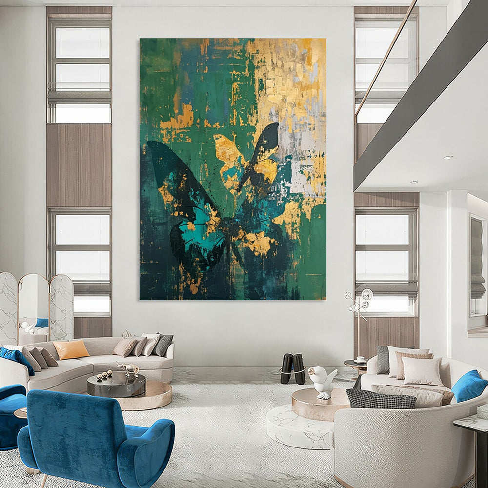 Oversized Hand-Painted Abstract Canvas for Living Room & Office LargeART2287