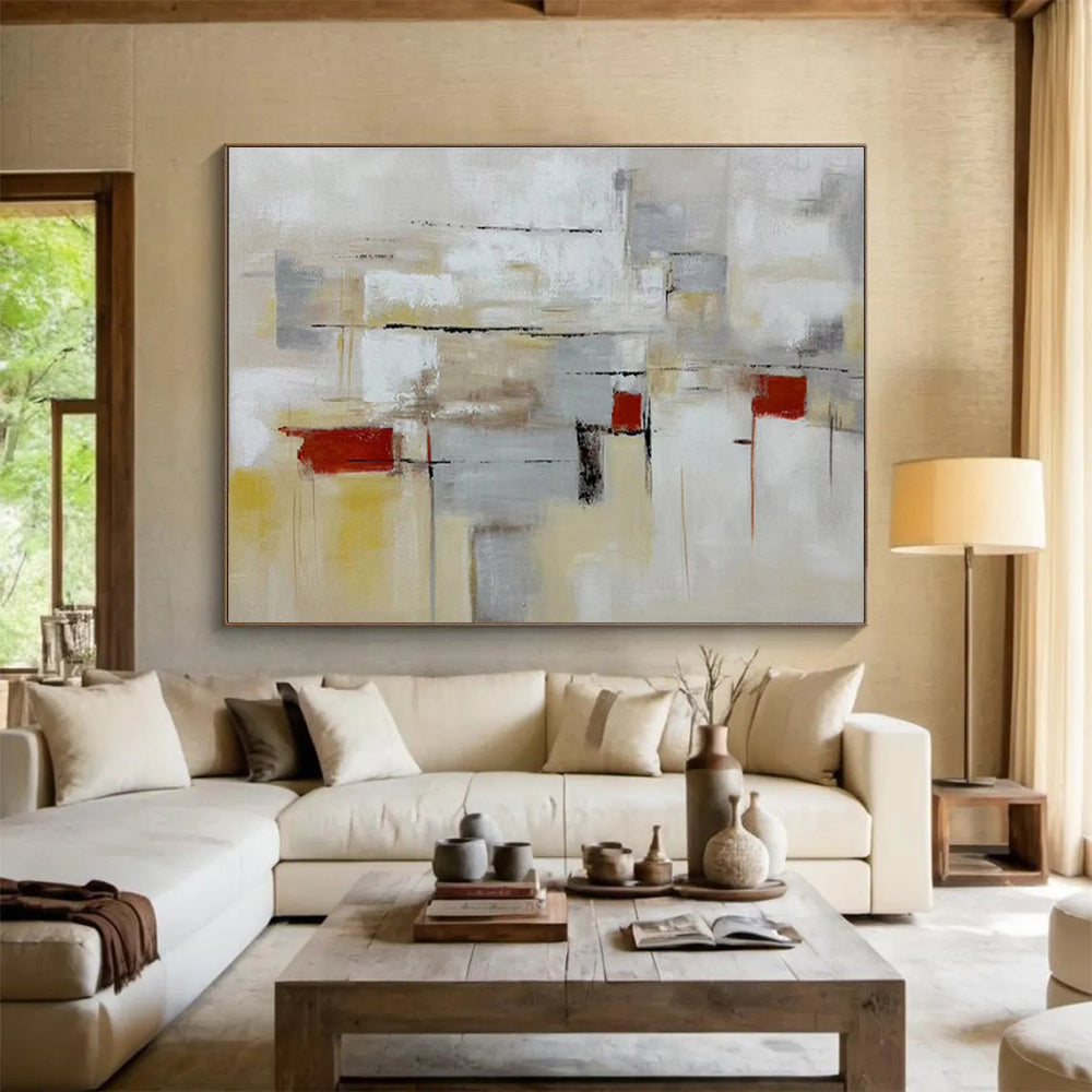 Vast Handmade Textured Abstract Wall Mural for Artistic Elevations DKH750