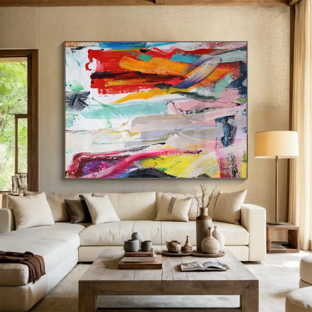 “Vibrant Reflections” Vast Abstract Wall Art for Bar & Living Room DKH305