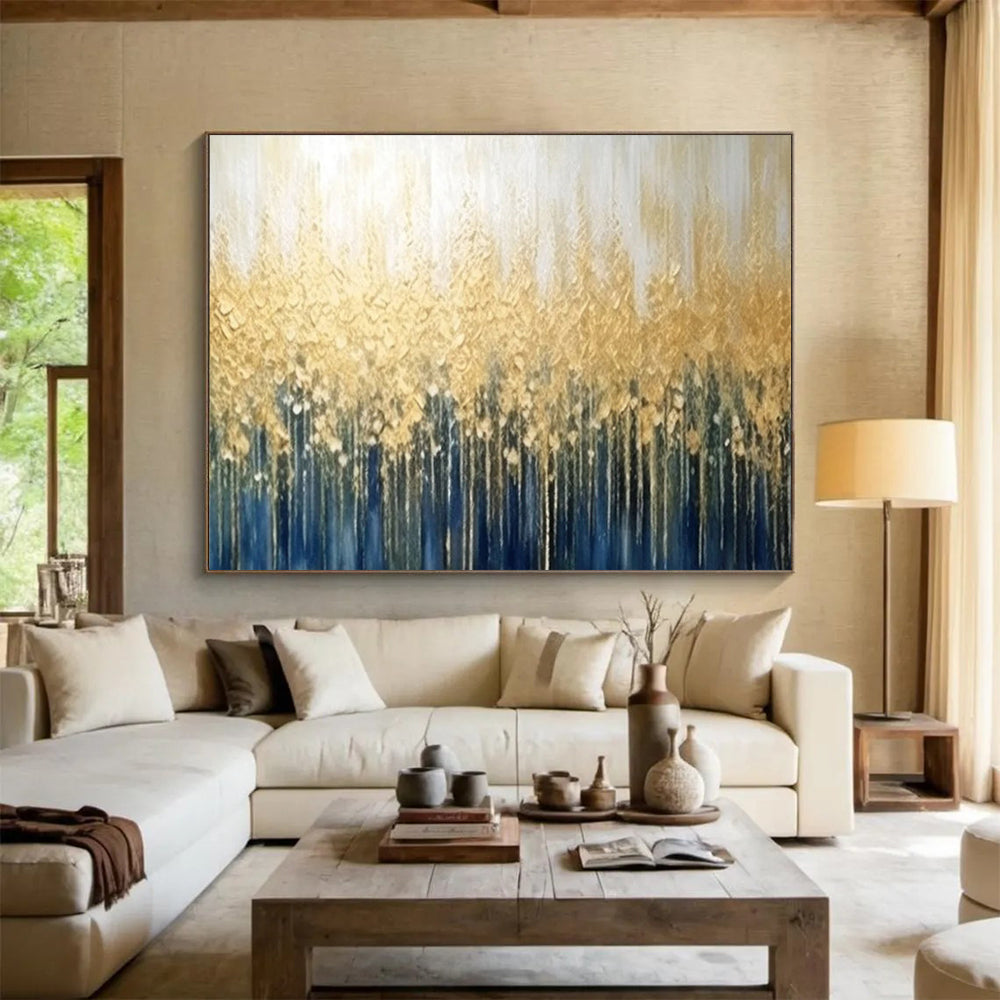 Golden Forest Canopy - Luxe Living Room Statement DLZ052