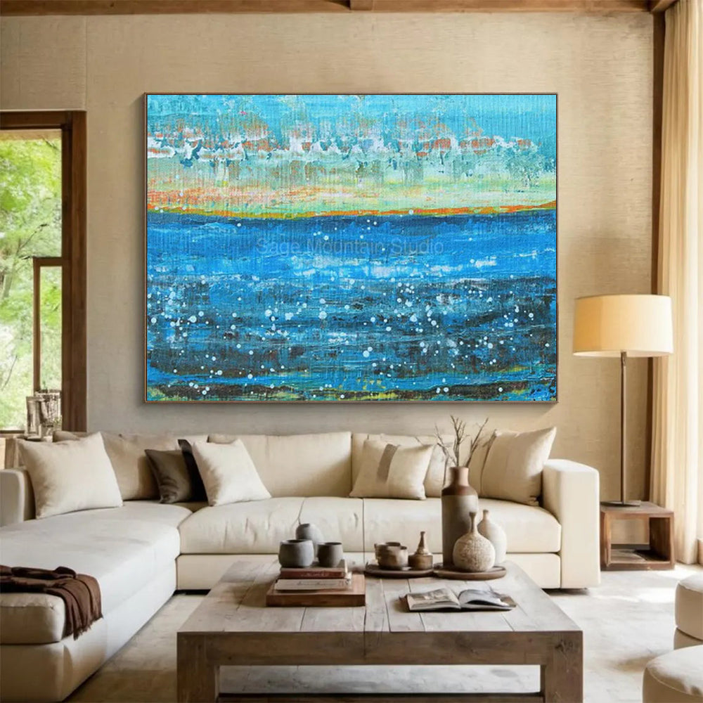 Celestial Large Abstract Canvas for Living Room & Bedroom LargeART1794