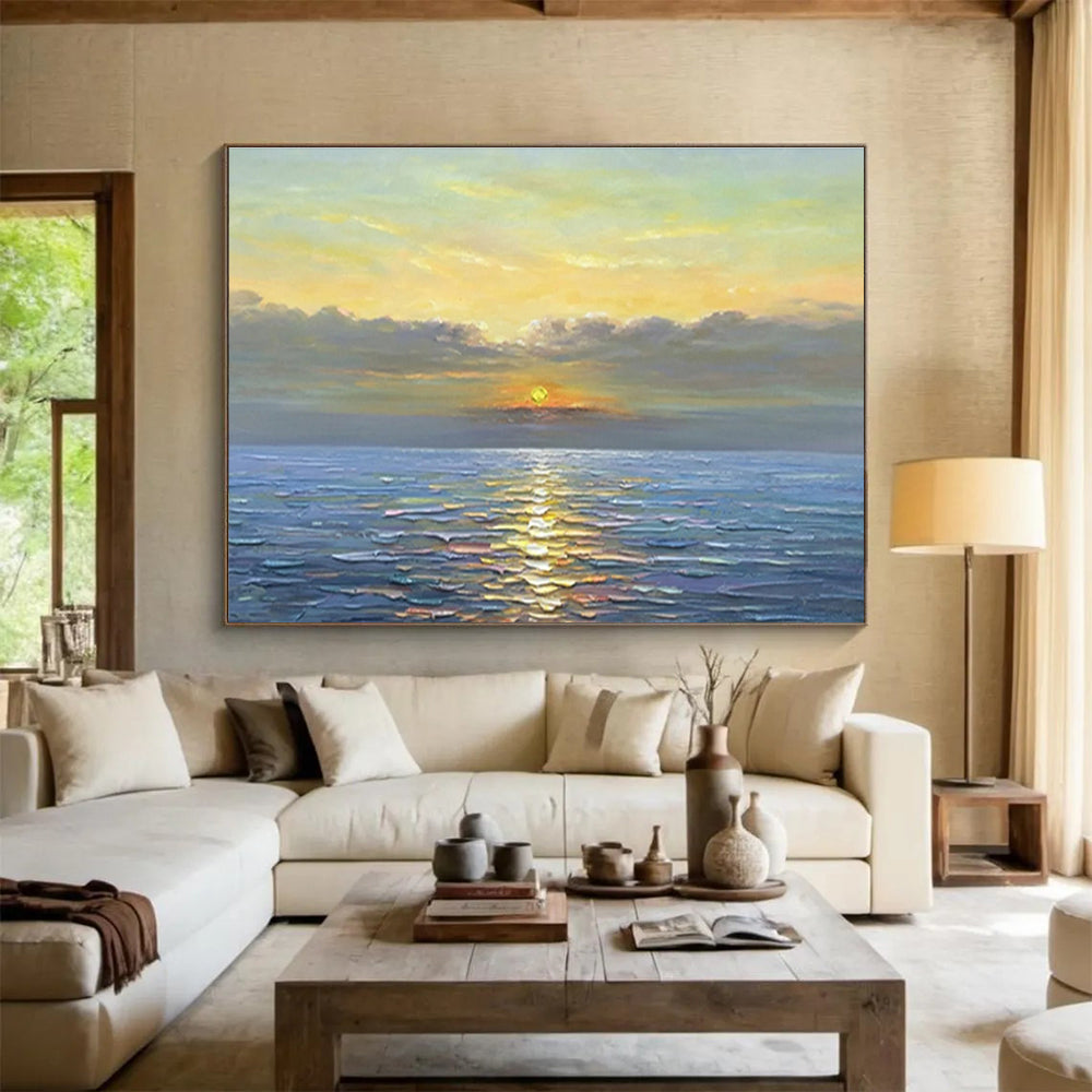 Relaxing Large Abstract Painting for Bedroom & Dining Room DKH883