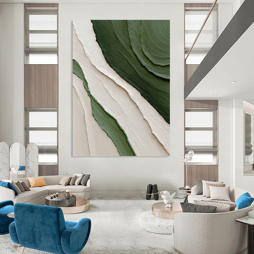 Massive Hand - Painted Textured Custom Abstract Art, for Office and Entryway DKH1481
