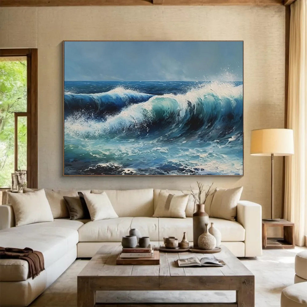 “Innovative Echoes” Vast Abstract Painting for Office & Bar DKH324