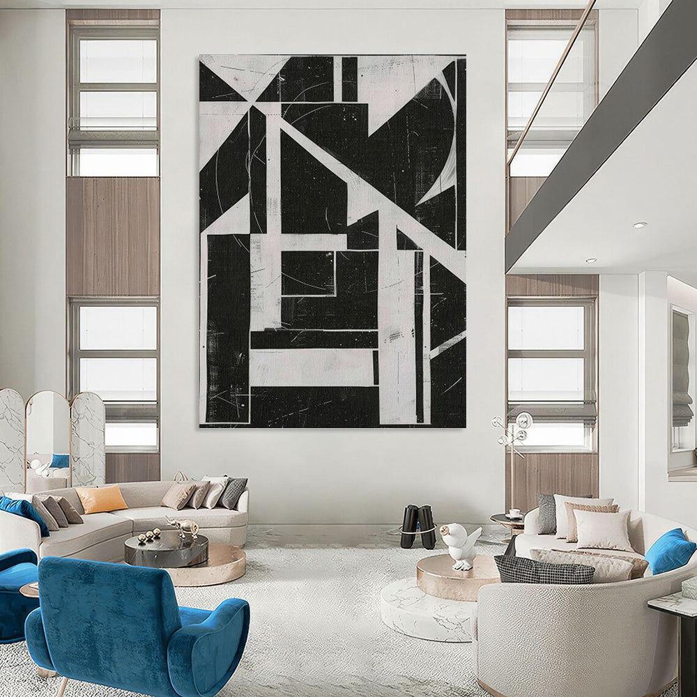 Custom - Engineered by Designers: Hand - Painted Textured Canvas Artwork for Living Room & Office DKH1151