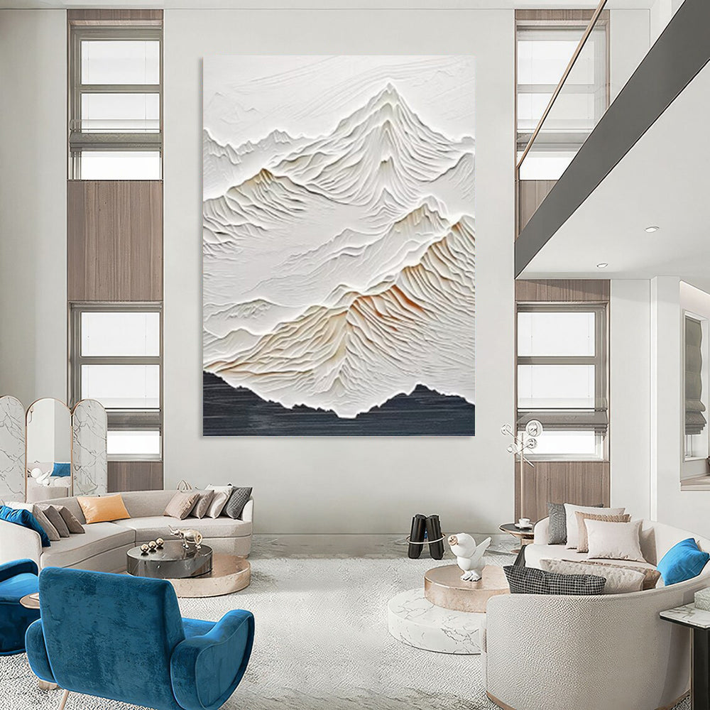 Hand - Rendered Custom Textured Abstract Artwork for Living Room & Dining Room DKH0985
