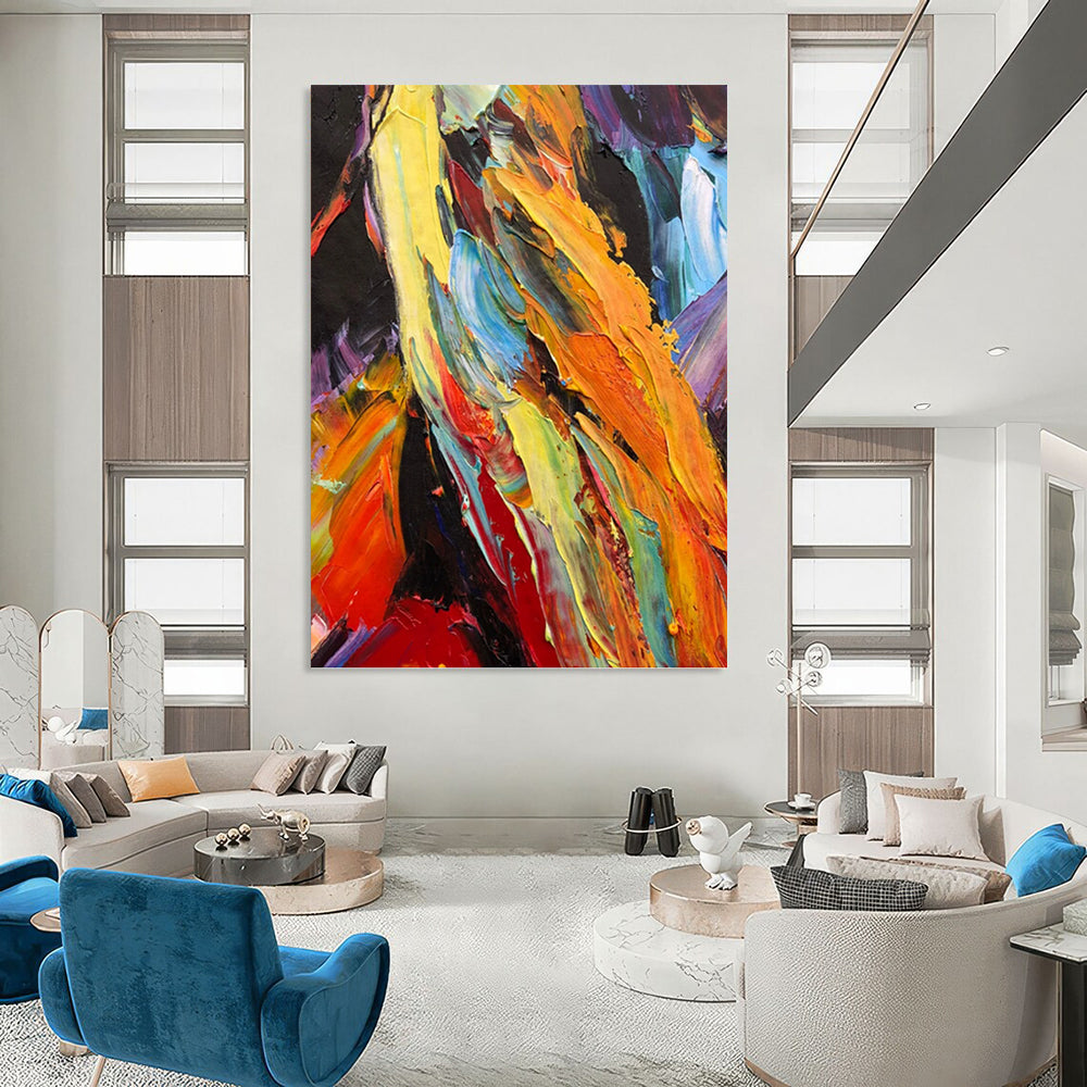 Irresistibly Colossal Hand - Painted Textured Abstract Art for Shopping Mall & Department Store DKH1262