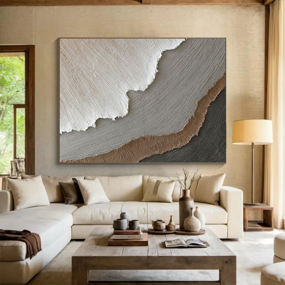 “Mystic Reflections” Giant Abstract Canvas for Bedroom & Entryway DKH251