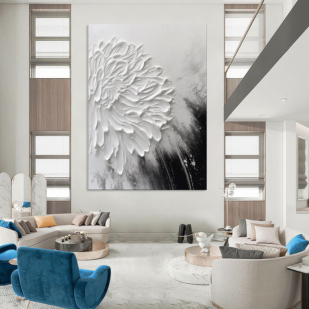 Large-Scale Textured Abstract Wall Art for Living Room & Playroom LargeART2105
