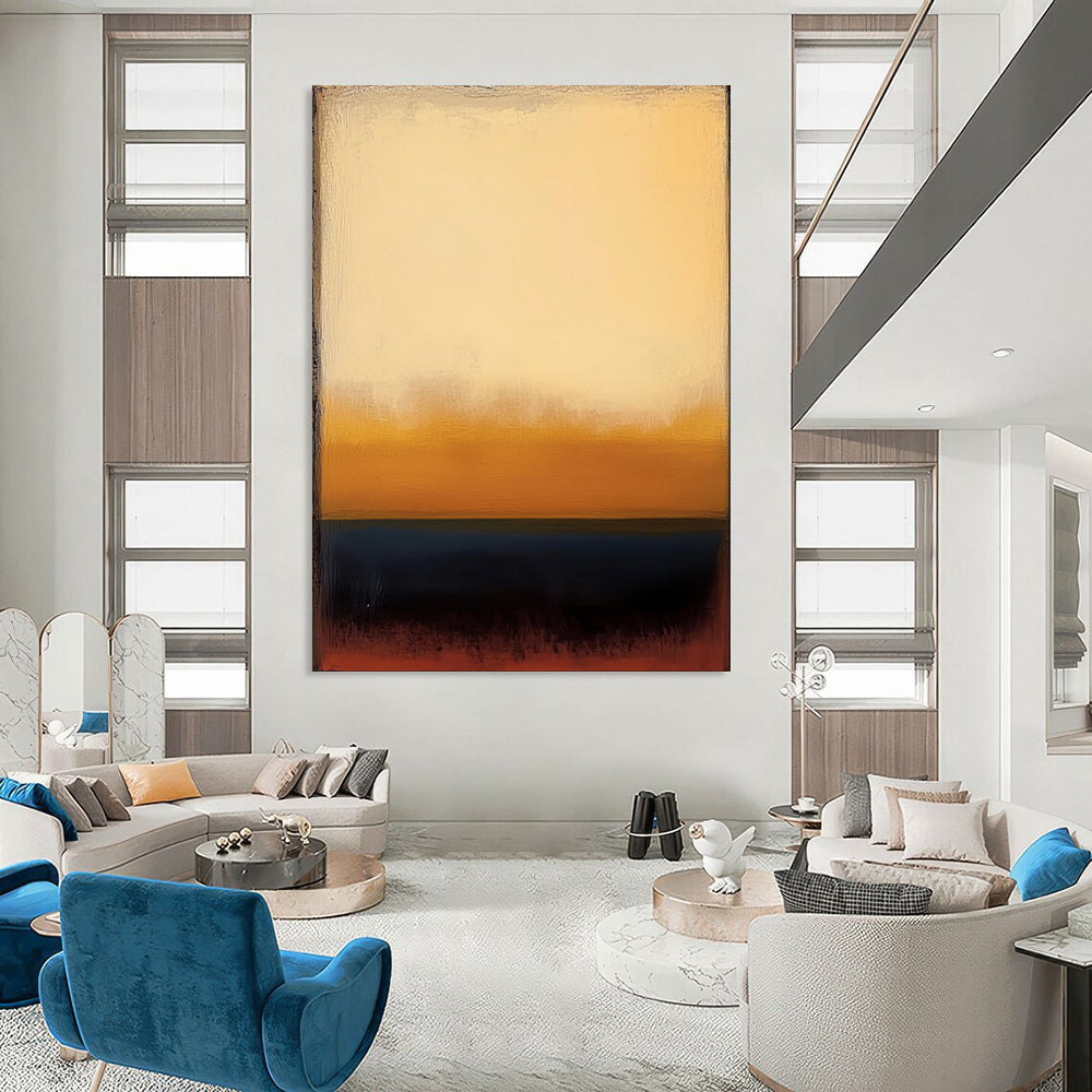 Structured & Inspiring Custom Hand-Painted Abstract Painting for Office & Dining Room LargeART1948
