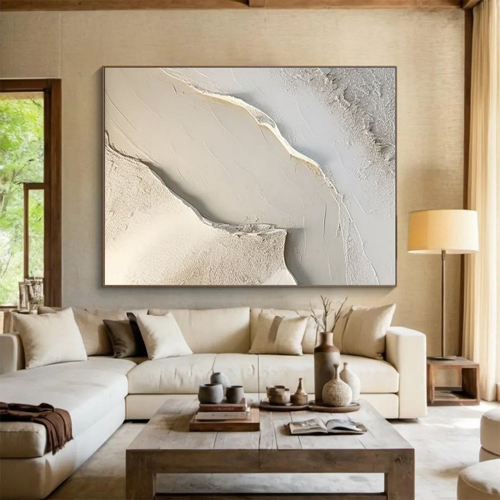 Oversized Hand-Painted Abstract Murals for Bedroom & Living Room LargeART1512