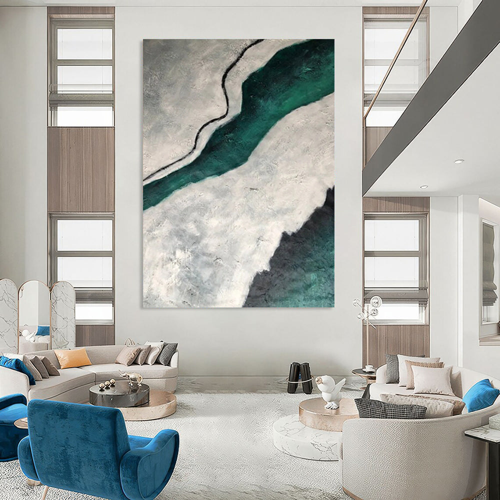 Handmade Big-Size Abstract Creations for Bedroom & Office DTP403