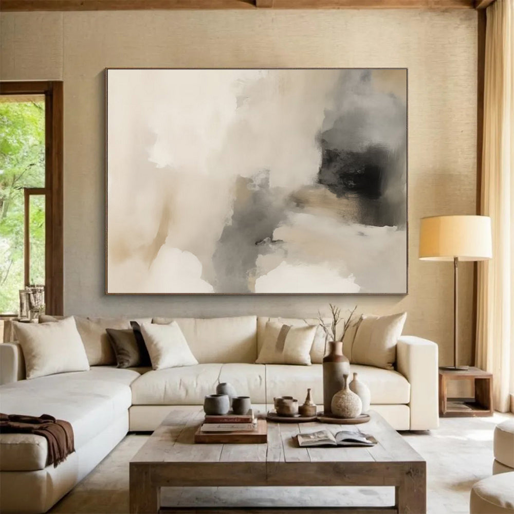 “Artistic Synergy” Large - Format Abstract Canvas for Dining Room & Living Room DKH239