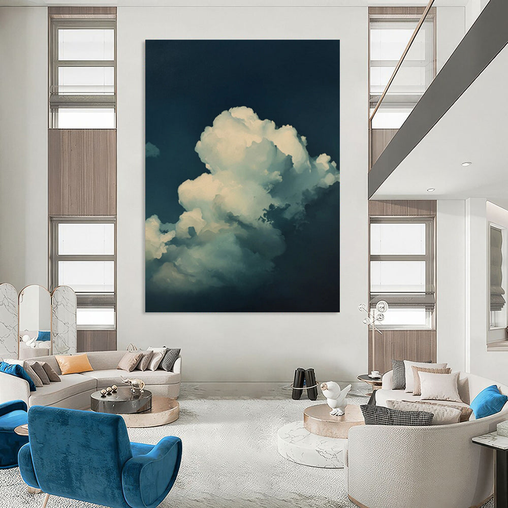 Monumental Hand - Painted Textured Custom Abstract Art for Dining Room and Hallway DTP020