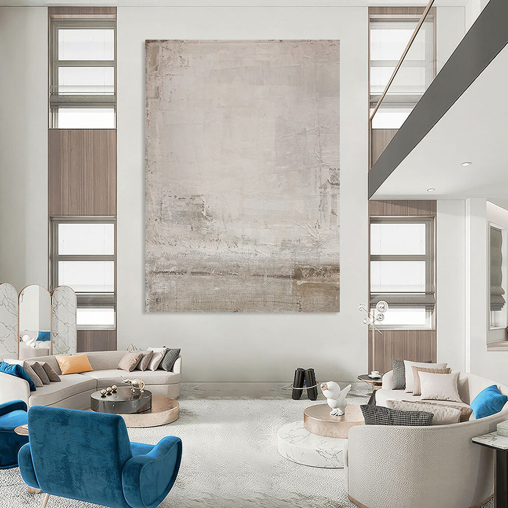 Colossal - Format Hand - Painted Textured Custom Abstract Canvas for Bedroom and Hallway DTP055