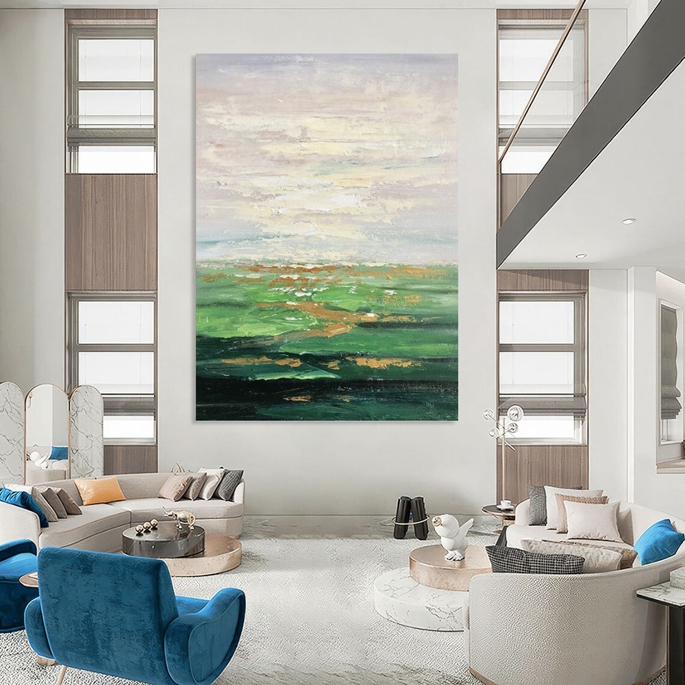 Elegant Hand - Painted Textured Abstract Canvas for Hallway & Living Room DKH1341