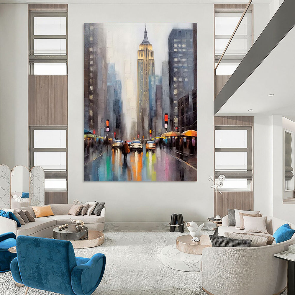 Hand-Painted Bespoke Abstract Canvas for Bedroom & Hotel LargeART1912
