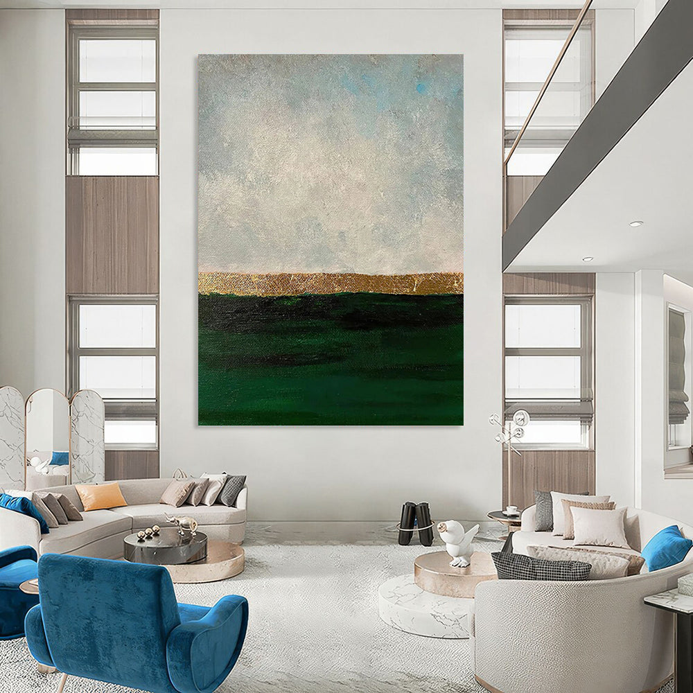 Immense Hand - Painted Textured Abstract Art for Spa & Yoga Studio DKH1206
