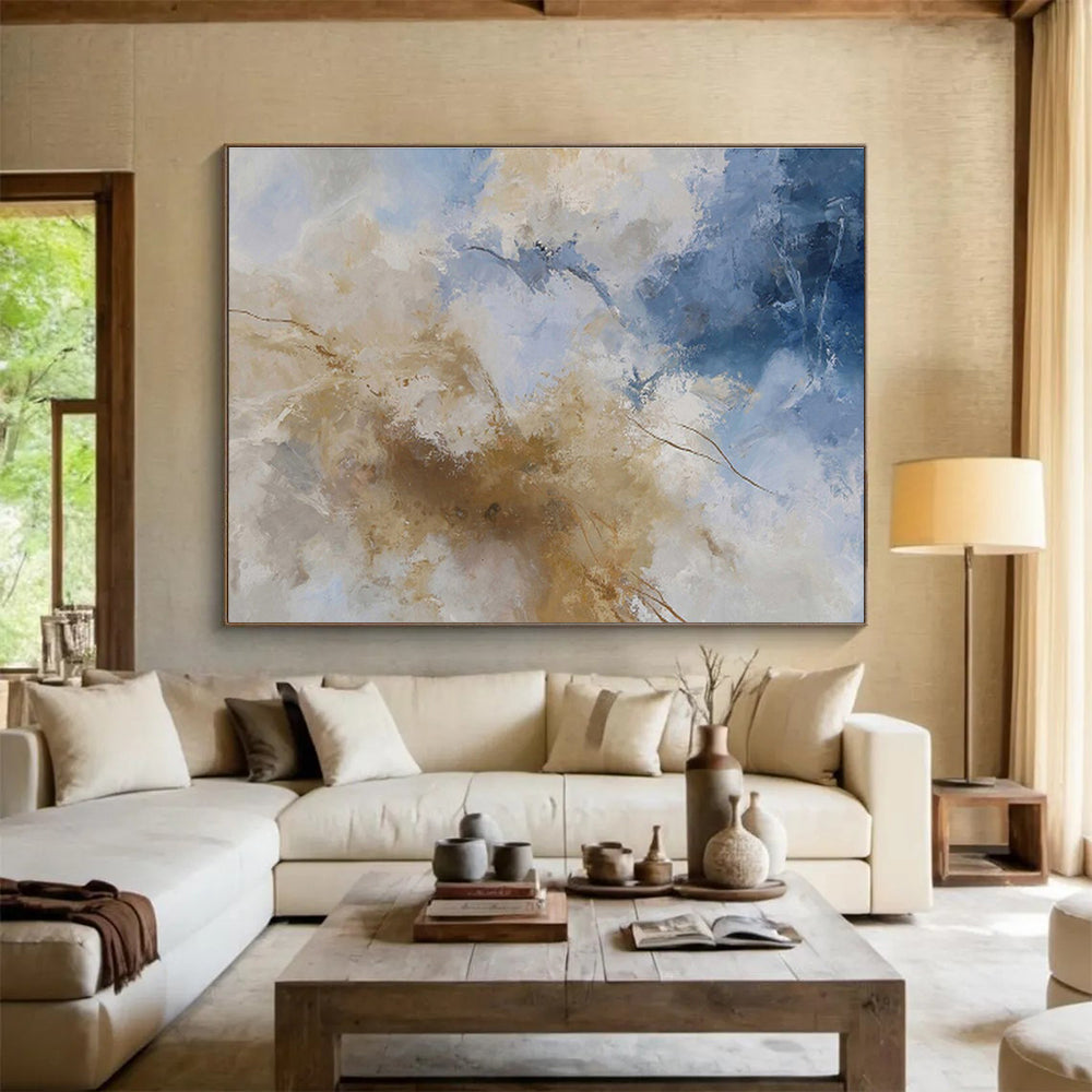 Custom Hand-Painted Wall Mural for Office & Dining Room DKH136