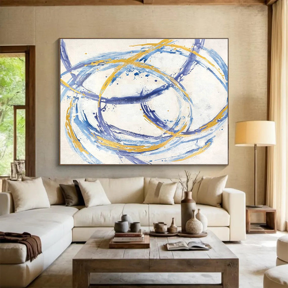 Spectacular Original Enormous Textured Hand - Rendered Abstract Wall Art for Dramatic Focal Points DKH847
