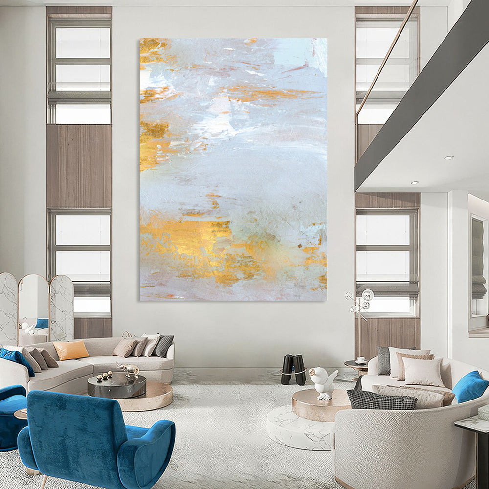 Handmade Large Custom Abstract Artworks with Textured Details DTP160