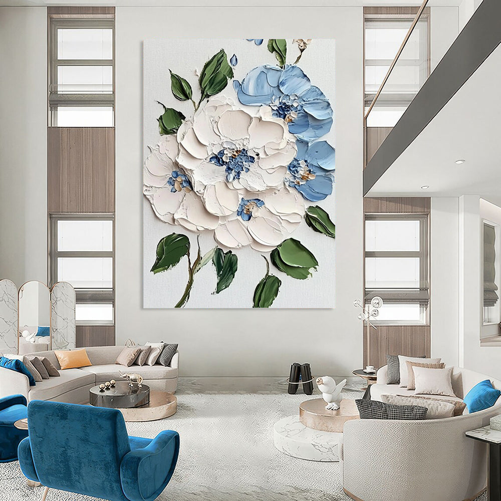 Alluring Hand - Painted Textured Abstract on Canvas for Bedroom & Entryway DKH1387
