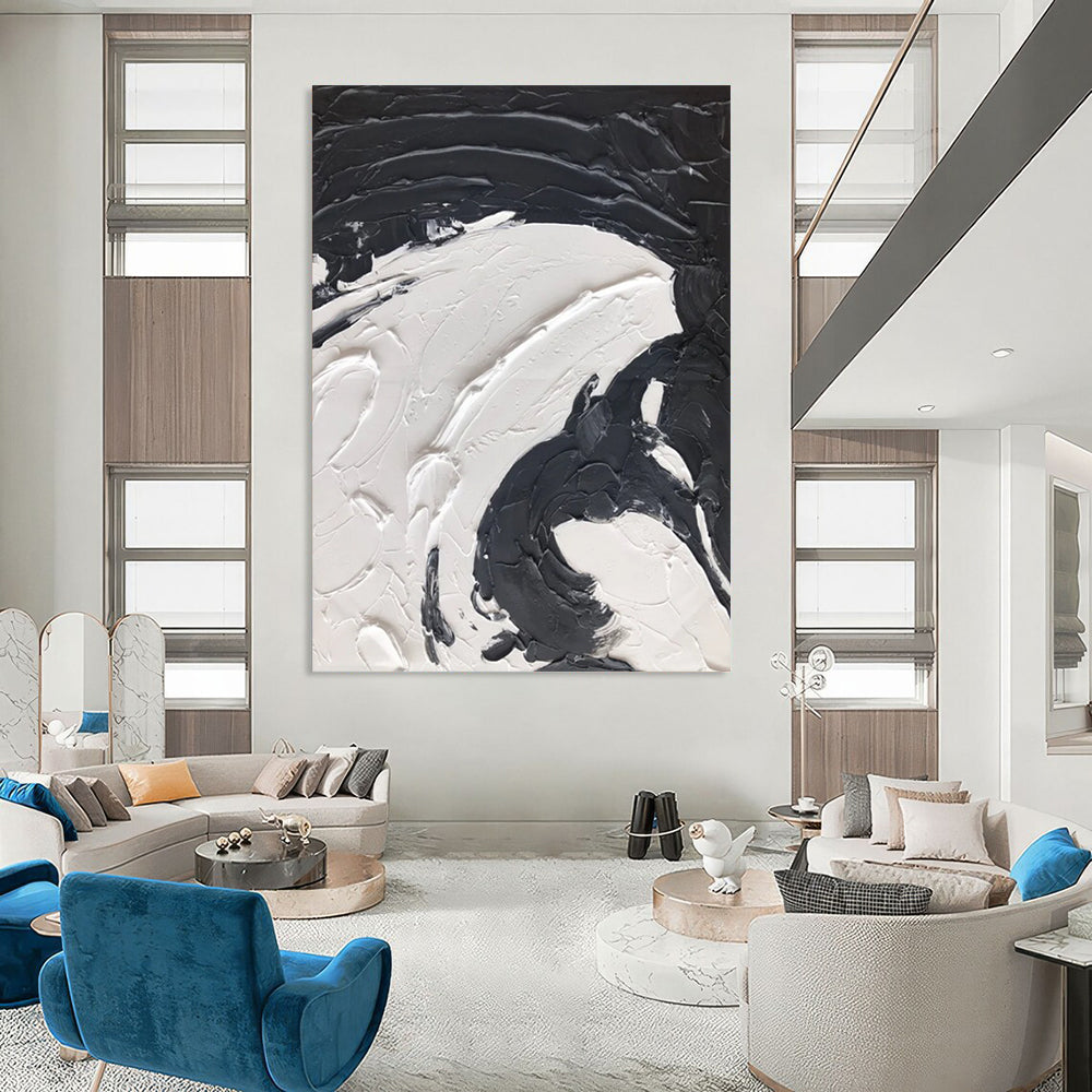 Handmade Large-Scale Abstract Artworks for Dining Room & Bar DTP393