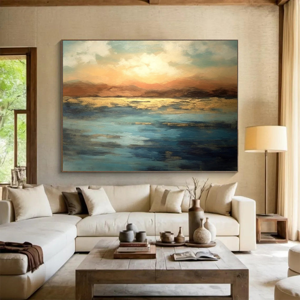 Sunset Over Golden Waters - Romantic Dining Ambiance DLZ066
