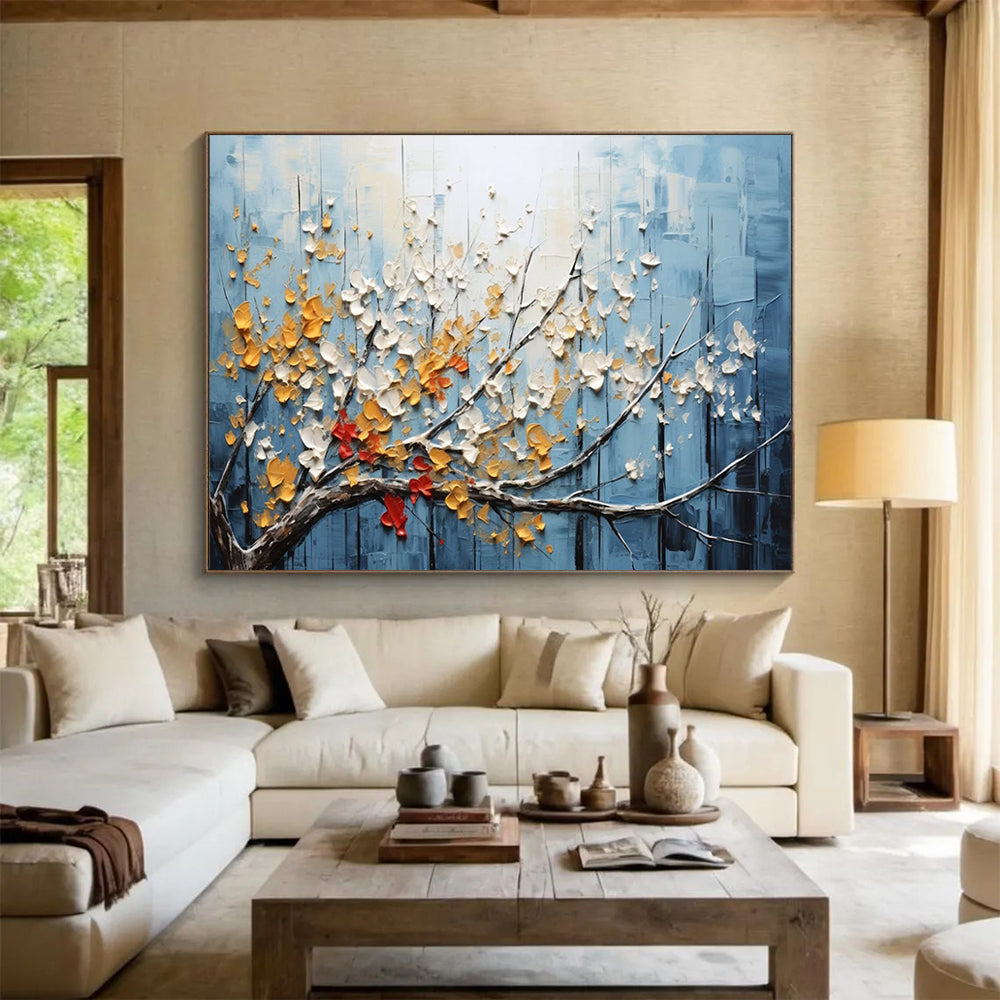 Textured Floral Abstract: A 3D Celebration of Spring DLZ160