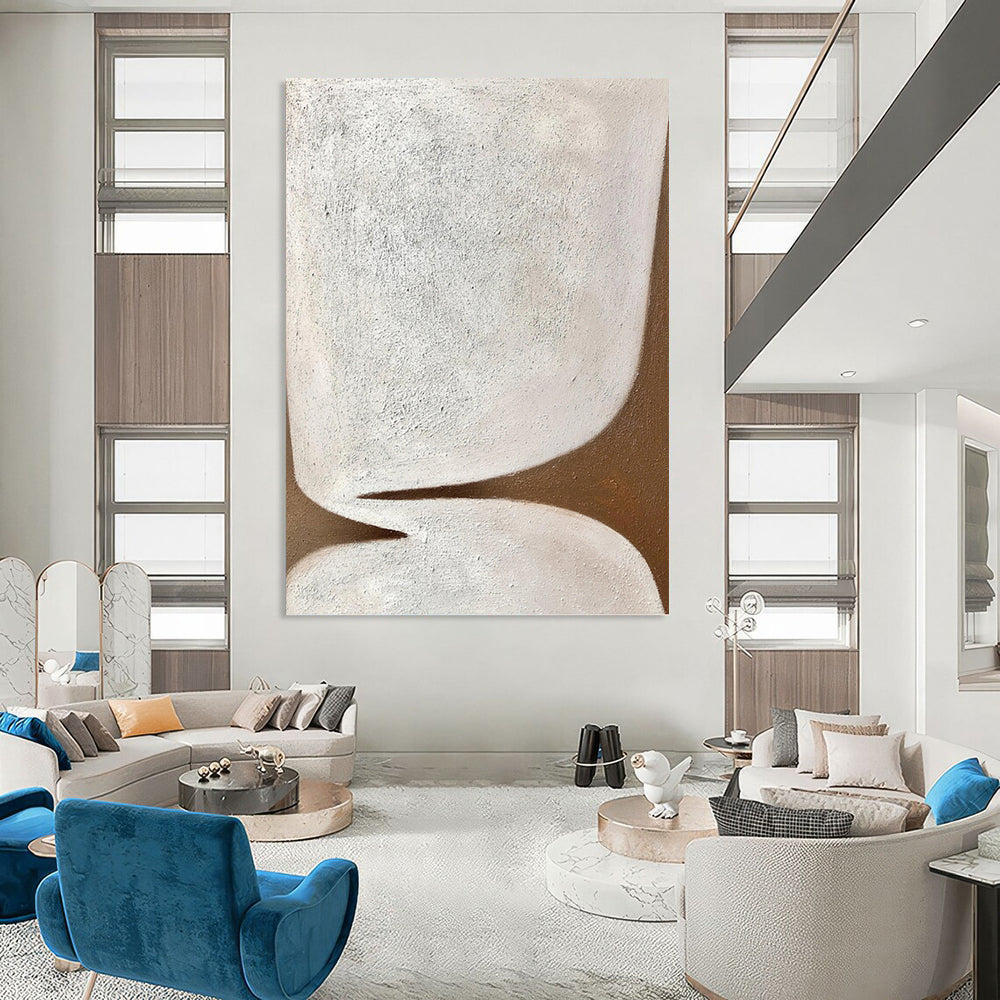 Enormous Hand - Painted Textured Abstract Painting for Living Room & Office DKH1179
