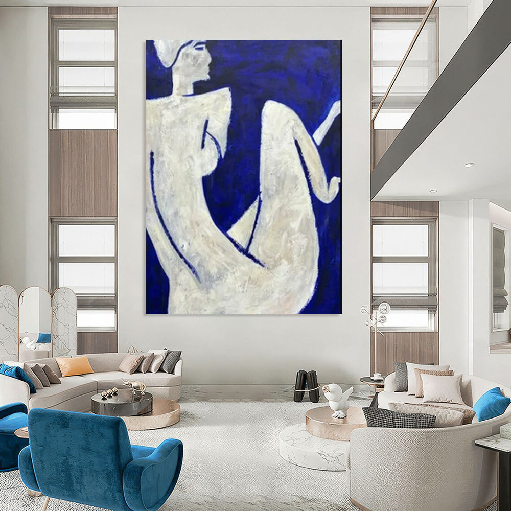 Expansive Hand-Painted Abstract Artworks for Bedroom & Office LargeART2329