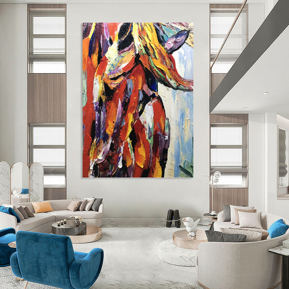 Luxurious Hand - Painted Textured Abstract Art for Hotel & Entryway DKH1272